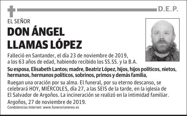 DON ÁNGEL LLAMAS LÓPEZ