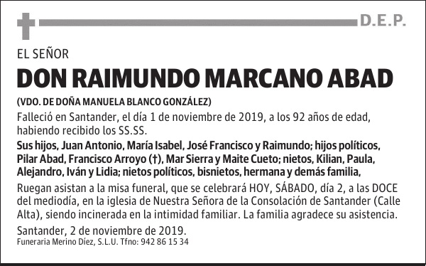 DON RAIMUNDO MARCANO ABAD