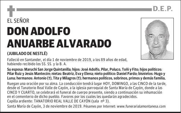 DON ADOLFO ANUARBE ALVARADO