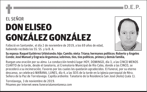 DON ELISEO GONZÁLEZ GONZÁLEZ