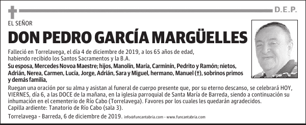 DON PEDRO GARCÍA MARGÜELLES