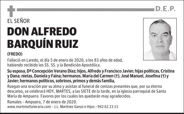 DON ALFREDO BARQUÍN RUIZ