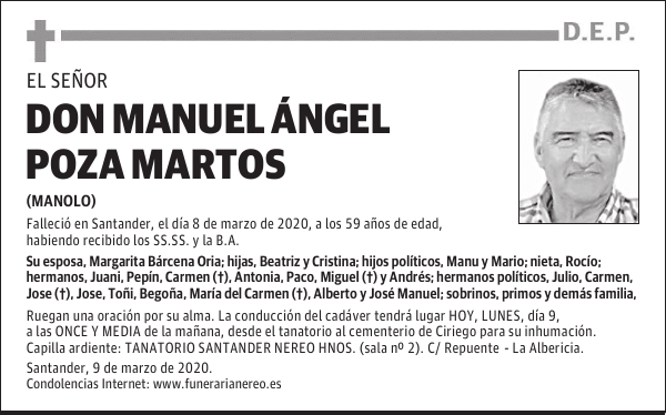 DON MANUEL ÁNGEL POZA MARTOS