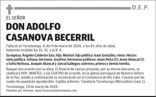 DON ADOLFO CASANOVA BECERRIL