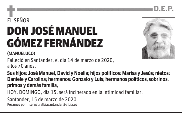 DON JOSÉ MANUEL GÓMEZ FERNÁNDEZ