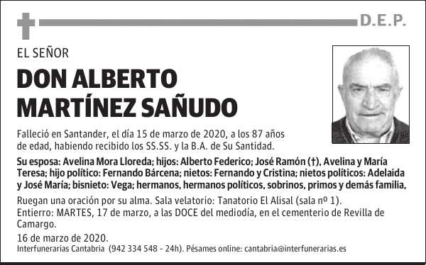 DON ALBERTO MARTÍNEZ SAÑUDO