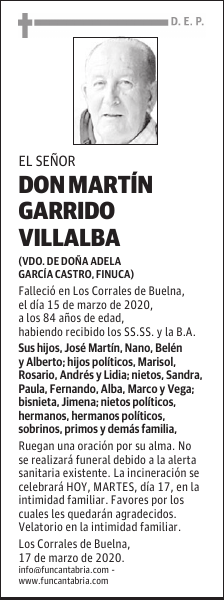 DON MARTÍN GARRIDO VILLALBA