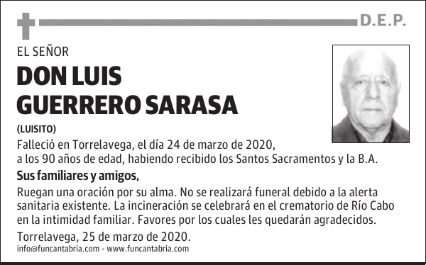 DON LUIS GUERRERO SARASA