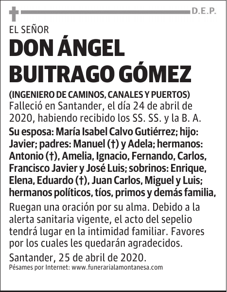 DON ÁNGEL BUITRAGO GÓMEZ