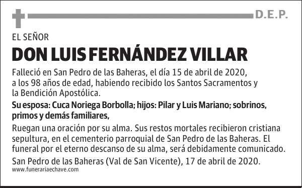 DON LUIS FERNÁNDEZ VILLAR