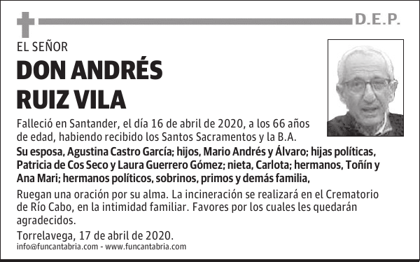 DON ANDRÉS RUIZ VILA
