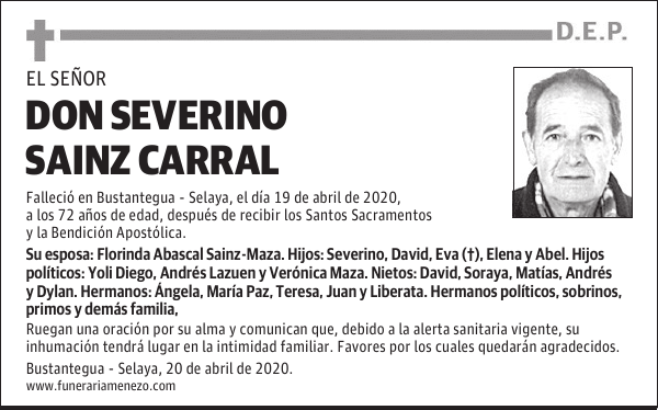 DON SEVERINO SAINZ CARRAL