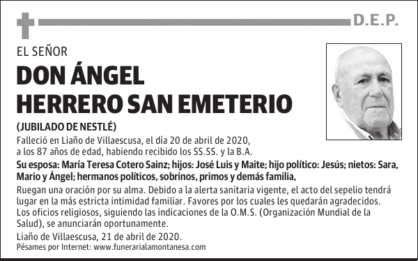 DON ÁNGEL HERRERO SAN EMETERIO
