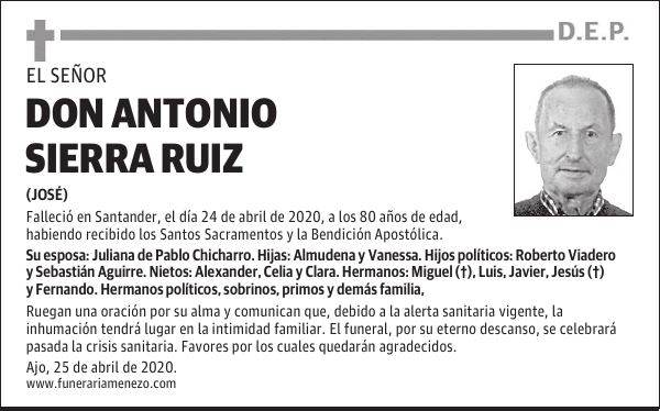 DON ANTONIO SIERRA RUIZ
