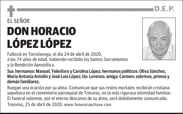 DON HORACIO LÓPEZ LÓPEZ