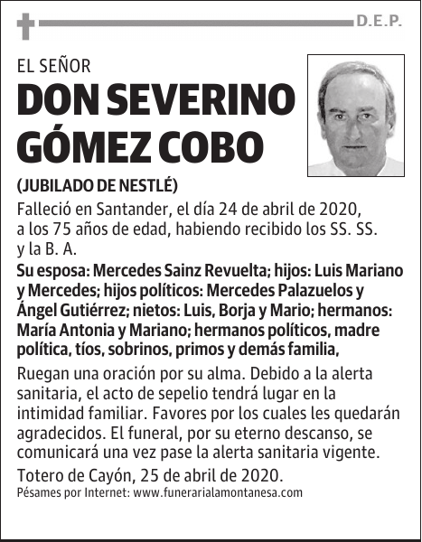 DON SEVERINO GÓMEZ COBO