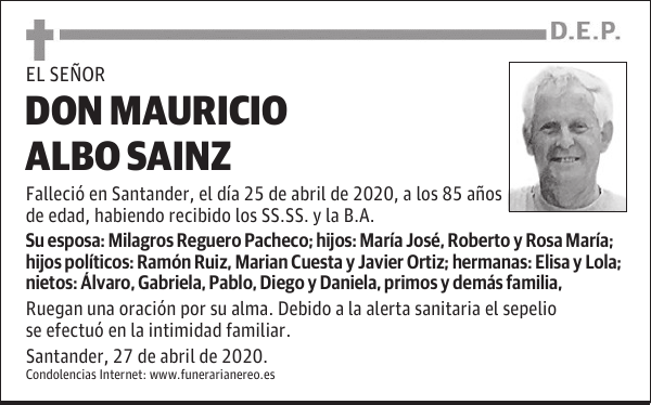 DON MAURICIO ALBO SAINZ