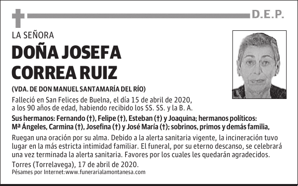 DOÑA JOSEFA CORREA RUIZ