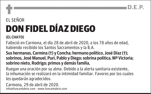 DON FIDEL DÍAZ DIEGO