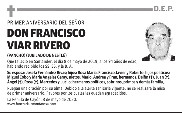 DON FRANCISCO VIAR RIVERO