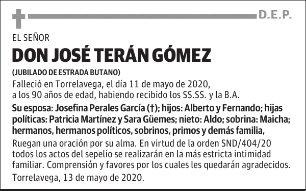 DON JOSÉ TERÁN GÓMEZ