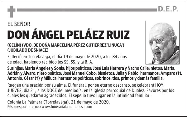 DON ÁNGEL PELÁEZ RUIZ