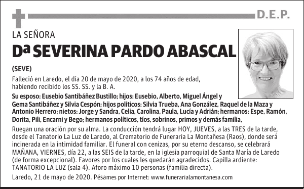 DOÑA SEVERINA PARDO ABASCAL