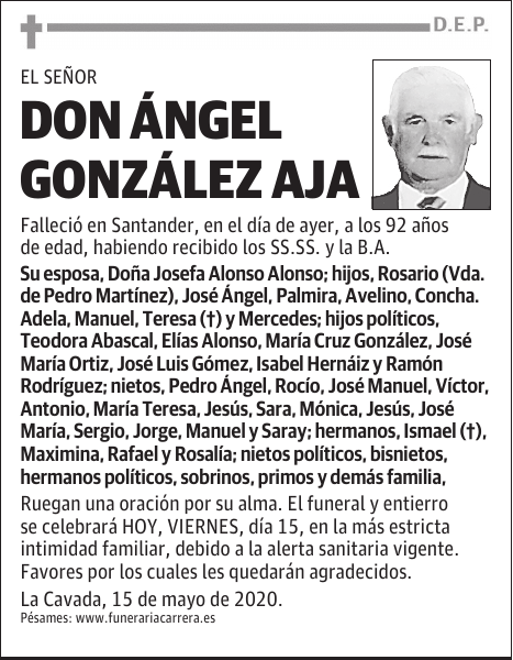 DON ÁNGEL GONZÁLEZ AJA