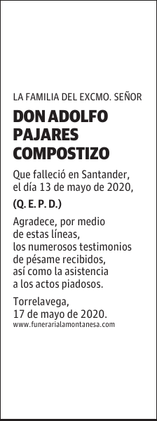 DON ADOLFO PAJARES COMPOSTIZO