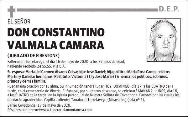 DON CONSTANTINO VALMALA CAMARA
