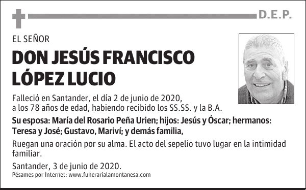 DON JESÚS FRANCISCO LÓPEZ LUCIO