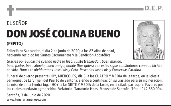 DON JOSÉ COLINA BUENO
