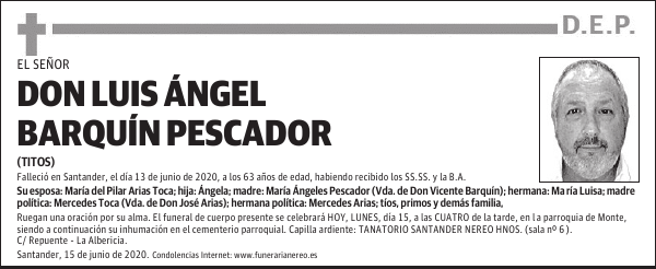 DON LUIS ÁNGEL BARQUÍN PESCADOR