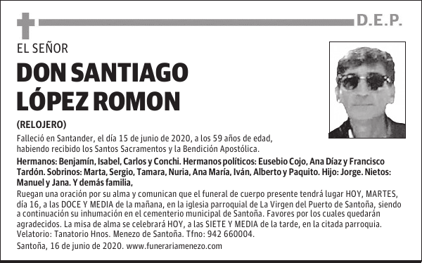 DON SANTIAGO LÓPEZ ROMON