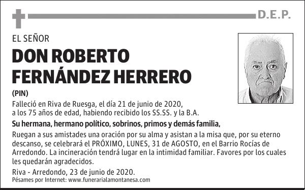 DON ROBERTO FERNÁNDEZ HERRERO