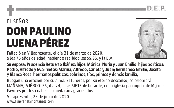 DON PAULINO LUENA PÉREZ