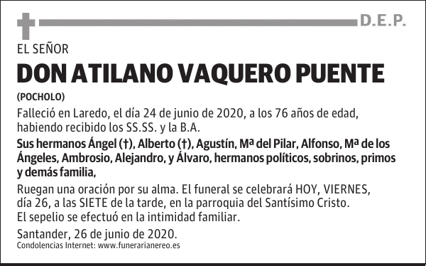 DON ATILANO VAQUERO PUENTE
