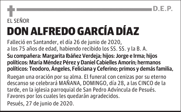DON ALFREDO GARCÍA DÍAZ