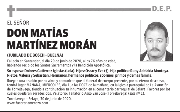 DON MATÍAS MARTÍNEZ MORÁN