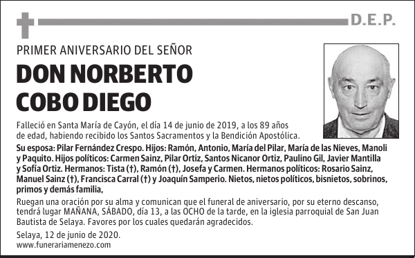 DON NORBERTO COBO DIEGO