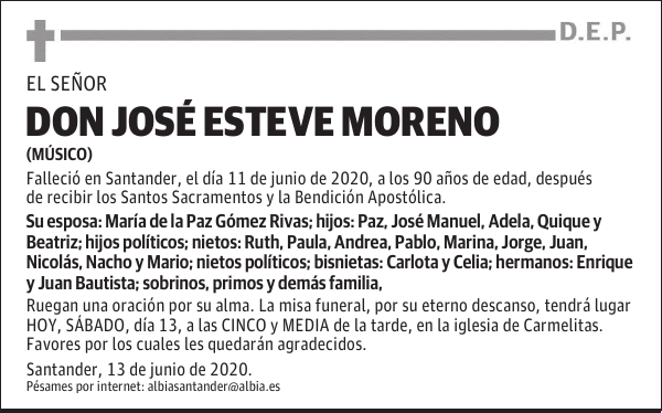 DON JOSÉ ESTEVE MORENO