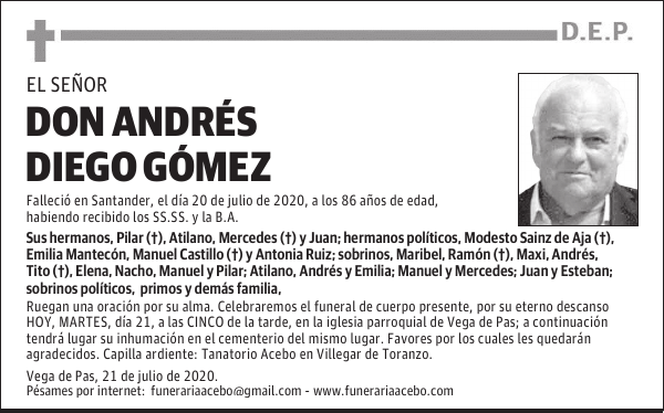 DON ANDRÉS DIEGO GÓMEZ
