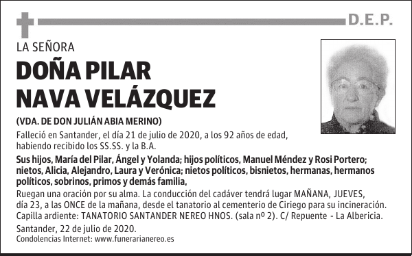 DOÑA PILAR NAVA VELÁZQUEZ