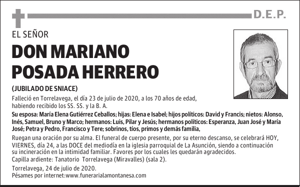 DON MARIANO POSADA HERRERO
