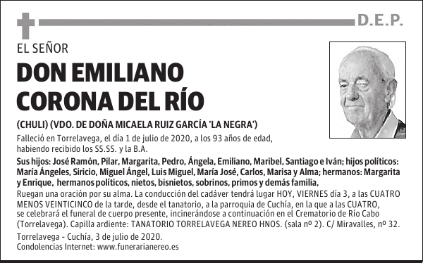 DON EMILIANO CORONA DEL RÍO
