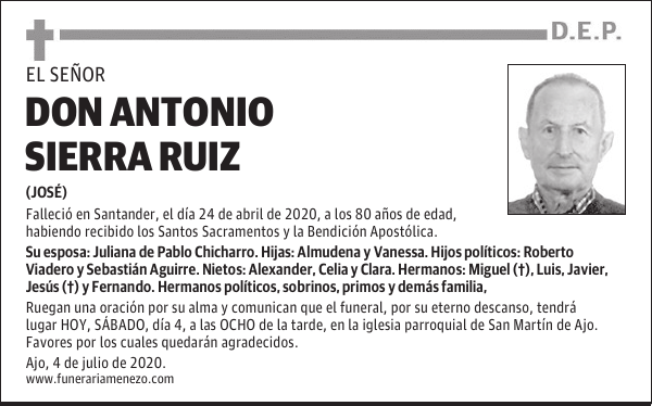 DON ANTONIO SIERRA RUIZ