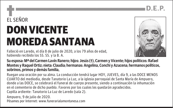 DON VICENTE MOREDA SANTANA
