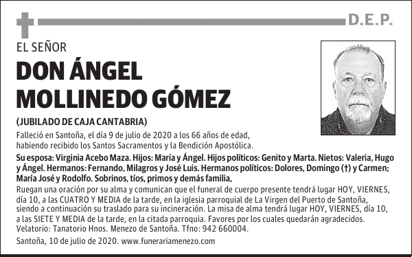 DON ÁNGEL MOLLINEDO GÓMEZ