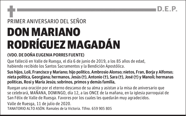 DON MARIANO RODRÍGUEZ MAGADÁN