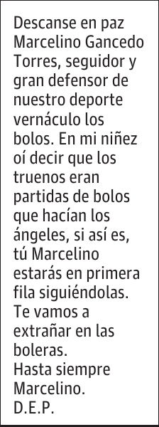 MARCELINO GANCEDO TORRES